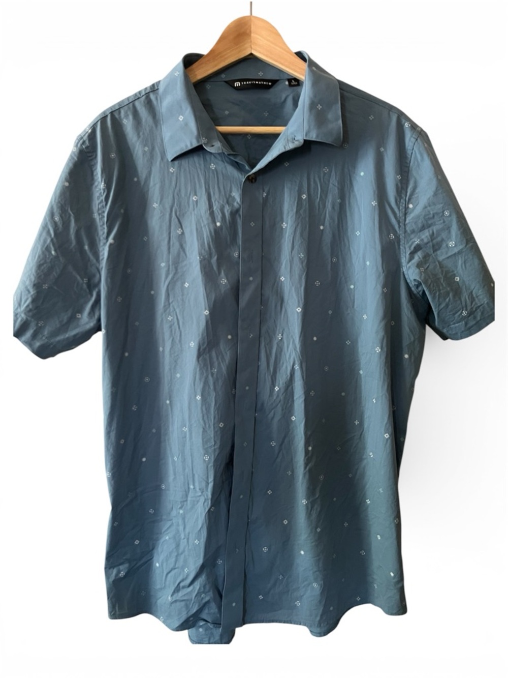 Travis Matthew Short-Sleeve Button-Up Shirt size L